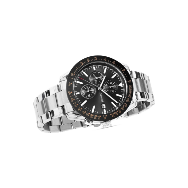 Zegarek Męski Giewont PrimeChrono GW8620-1 Chronograf Silver/Black - obrazek 3