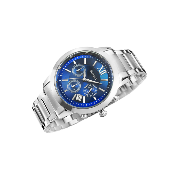 Zegarek Męski Giewont Apex Chrono GW6480-2 Chronograf Silver/Blue - obrazek 4