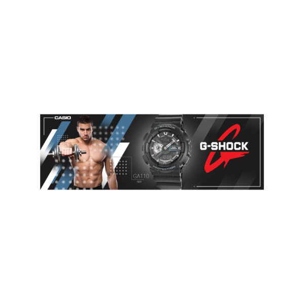 Zegarek Męski CASIO G-SHOCK GA-110-1BER + BOX - obrazek 7