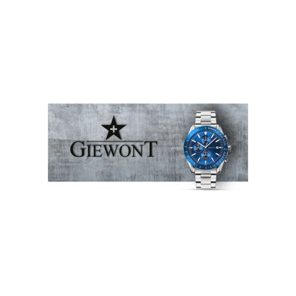 Zegarek Męski Giewont PrimeChrono GW8620-2 Chronograf Silver/Blue - obrazek 9